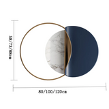 Curve Circle Metal Aesthetic Wall Art Hall room Small Room