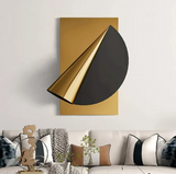 Classy Curve Circle Metal Wall Art For Home Decor