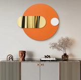 Funky Pastel Color Geometrical Designer Metal Wall Art For Home Decor