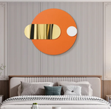 Funky Pastel Color Geometrical Designer Metal Wall Art For Home Decor