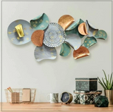 Curve Circles Abstract Metal Wall Art For Home Decor Restaurant