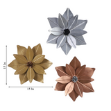 Kekkie Sunflower Multi Color Iron Wall Art Set of 3 pcs