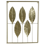 Handcrafted Golden Square Decorative Iron Wall Art set of 3 pcs