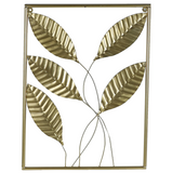 Handcrafted Golden Square Decorative Iron Wall Art set of 3 pcs