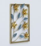 Russian Floral Designer Hammered Metal Wall Art