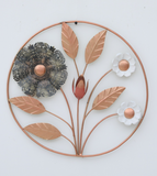 Elegant Smooth Metal Multi Color Iron Round Metal Wall Art