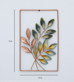 Leaf Natural Decorative Frame Metal Wall Art for Home Decor