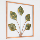 Sparkling Green Decorative Iron Leaf's Metal Wall Art