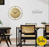 Golden Simple Metal Decorative Iron Clock For Home Decor