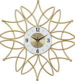 Modern Star Decorative Golden Classic Wall Clock