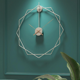 Wire Baldaar Hexagonal Metal Wall Clock