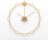 Wire Baldaar Hexagonal Metal Wall Clock