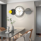 Geometric Aesthetic Abstract Metal Wall Clock