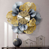 Round Feather Petal Decorative Multi Color Wall Clock