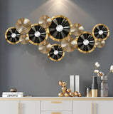 Golden Black Curving Decorative Modern Wall Hanging Decorative Art For Home