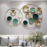 Semi Circle Multi Color Floral 2 Set Wall Decorative Art For Decor