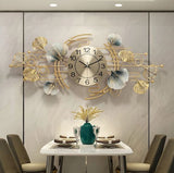 Handcraft Modern Decorative Golden Elegant Wall Clock