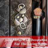 Multi Color Metal Abstract Wall Art