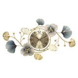 Horizontal Floral Petal Metal Multi Color Wall Clock